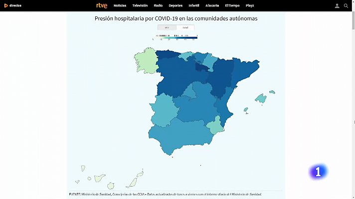 Toda la información sobre la situación de los hospitales en cada comunidad autónoma en RTVE.es