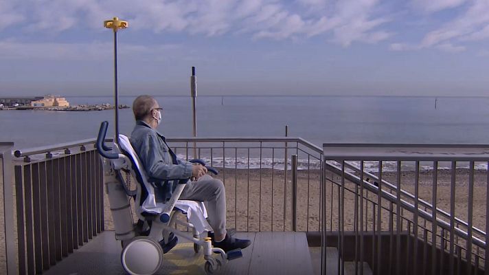 Telediario 1 - Francisco, de la UCI al mar