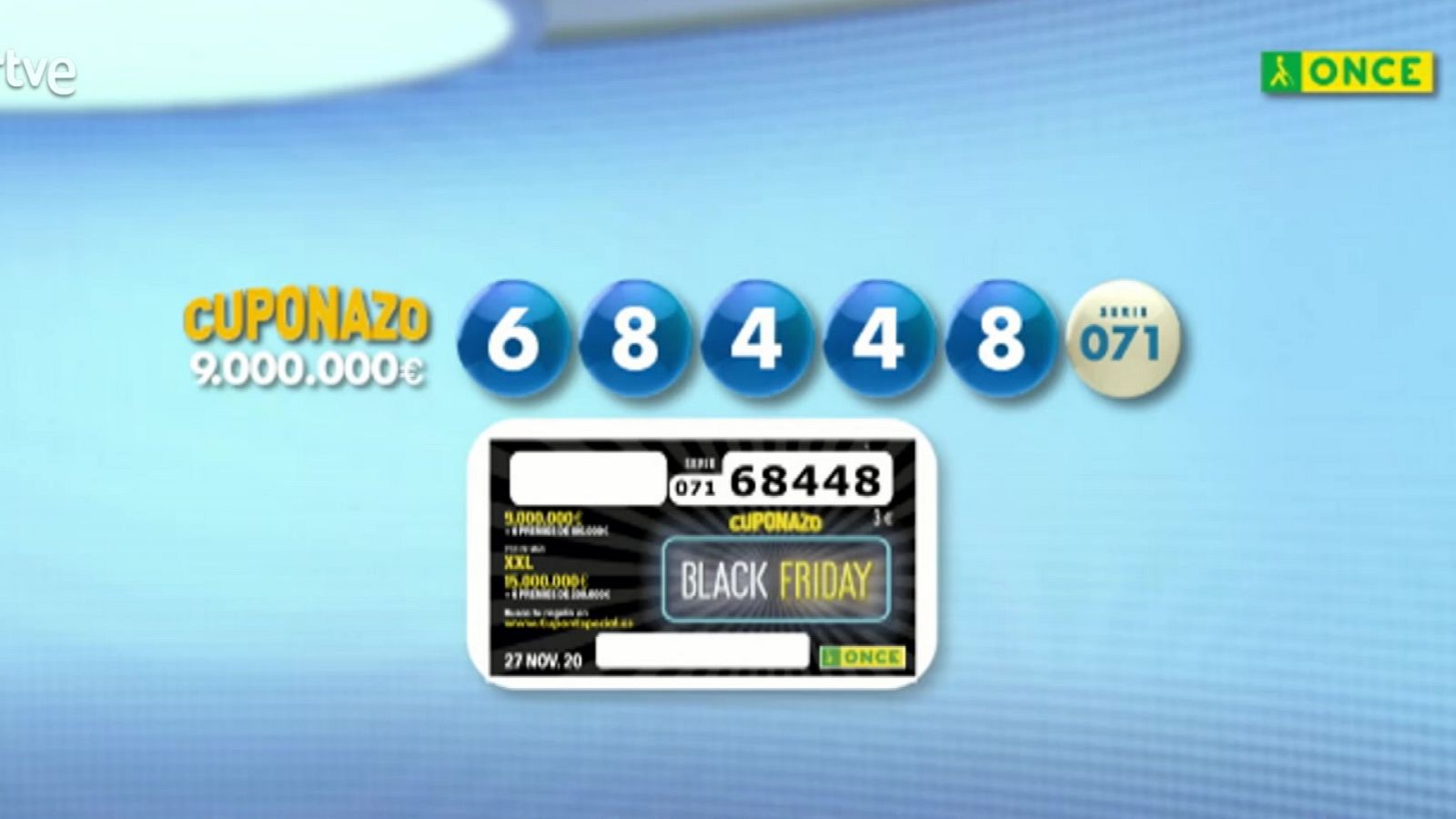 Sorteo ONCE - 27/11/20 - ver ahora