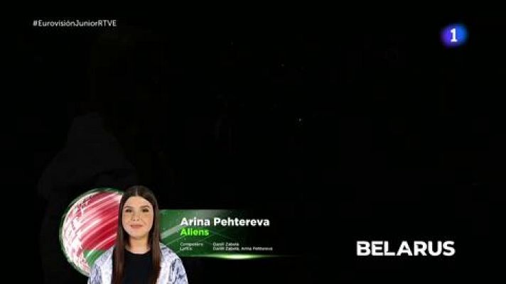 Actuación de Arina Pehtereva (Bielorrusia)