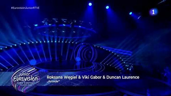 Roksana Wegiel, Viki Gabor y Duncan Laurence cantan "Arcade"