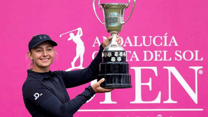 Emily Pedersen gana el Abierto de España de golf. La amateur  española Ana Peláez, la gran sensación