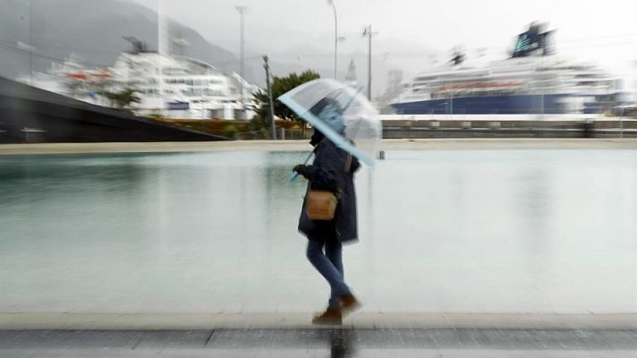 El tiempo - Lluvias en puntos del sur que serán fuertes en Canarias