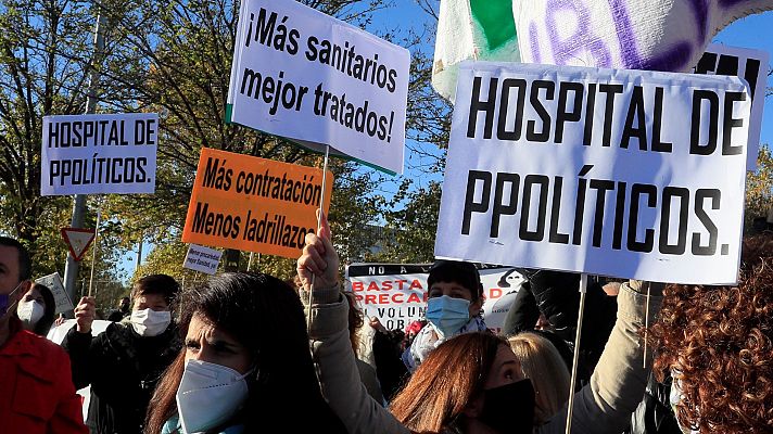 Informativo 24h - Los sindicatos sanitarios critican la construcción del Hospital Enfermera Isabel Zendal: "Hay camas vacías que se podían habilitar"