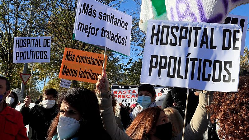 Los sindicatos sanitarios critican la construcción del Hospital Enfermera Isabel Zendal: "Hay camas vacías que se podían habilitar"