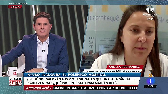 Las cosas claras - La doctora ha reaccionado ante la apertura del hospital
