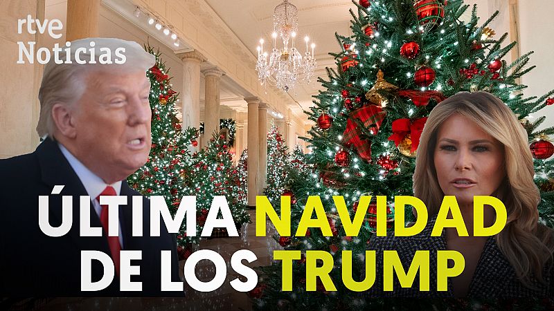 Los Trump presentan la decoración para su última Navidad en la Casa Blanca