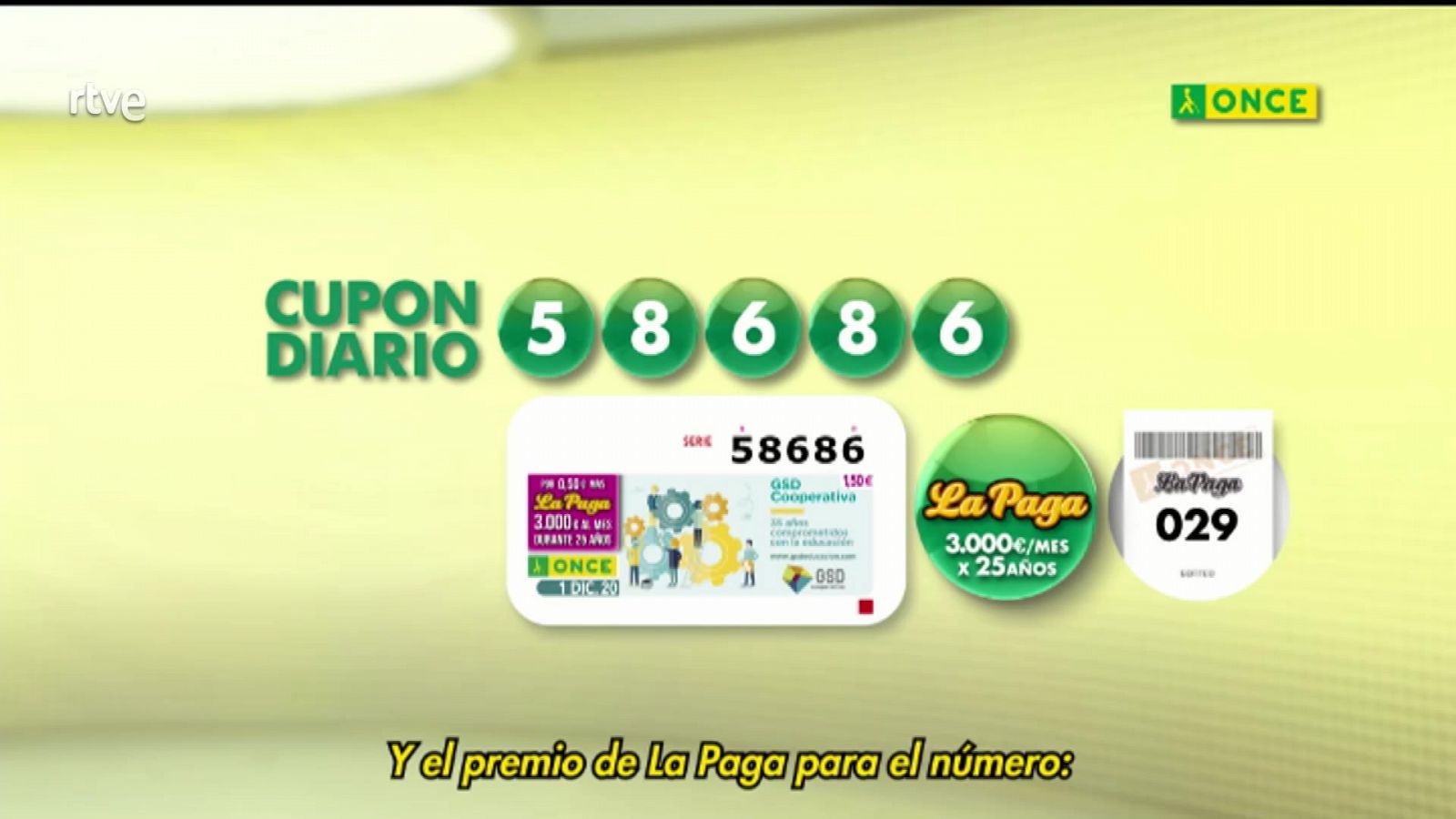 Sorteo ONCE - 01/12/20 - ver ahora