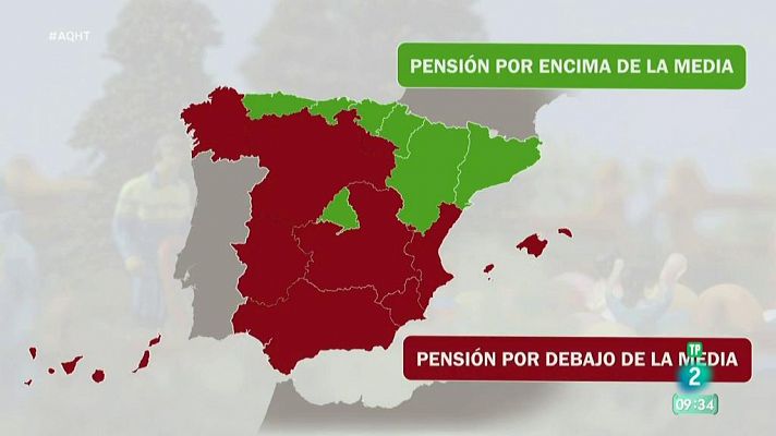 Lo que cobran los jubilados españoles