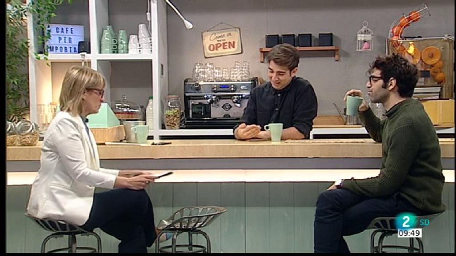 Gemma Nierga entrevista els actors David Verdaguer i Enric Cambray