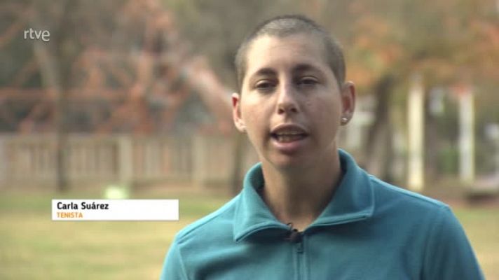 Telediario 1 - Carla Suárez, optimista en mitad del tratamiento de cáncer