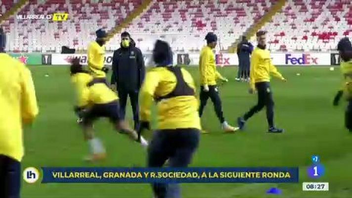  - Real Sociedad, Villarreal y Granada buscan el pase a dieciseisavos de la Europa League