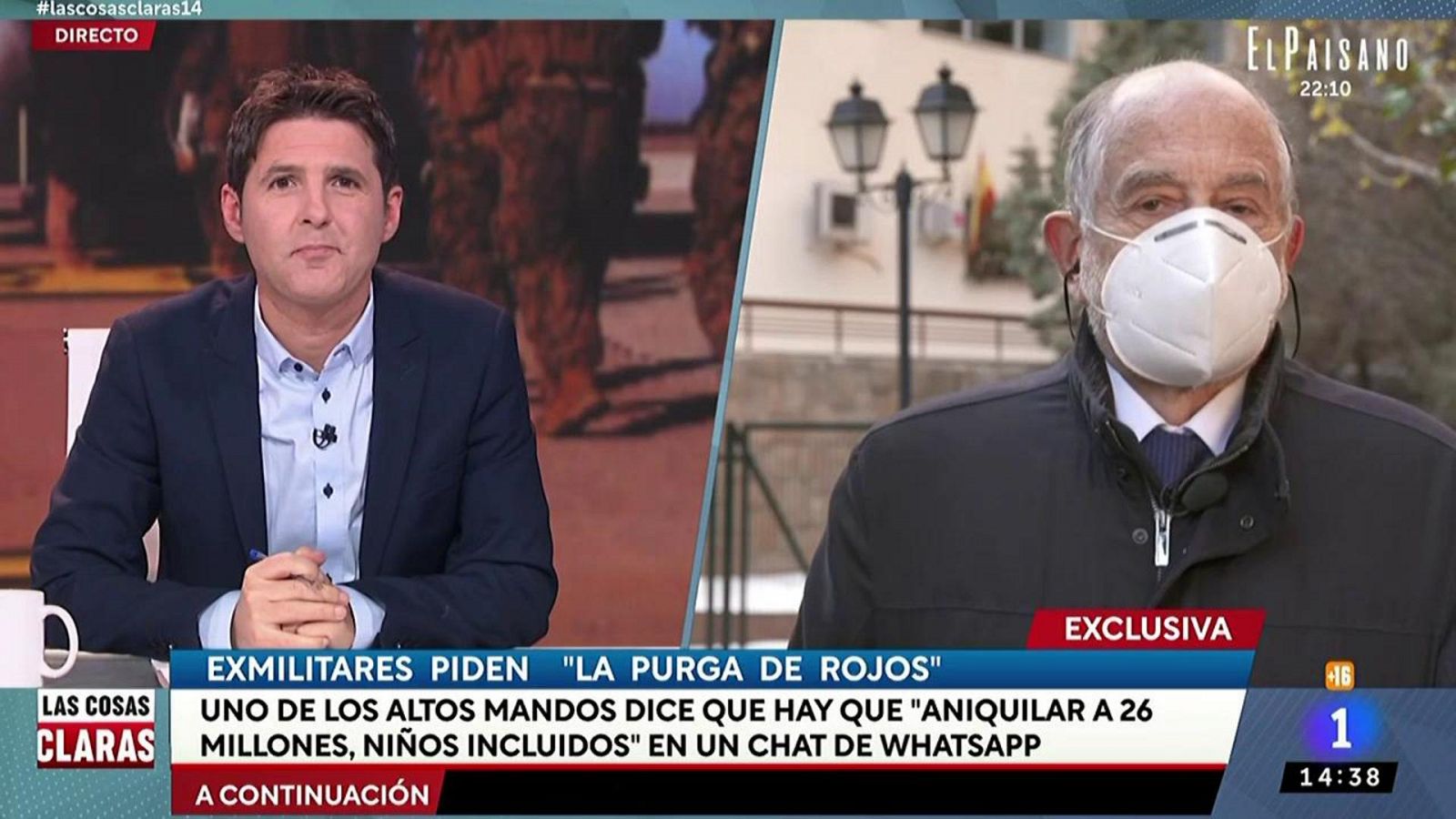 José Ignacio Domínguez, teniendo coronel del Ejército del Aire retirado: "Estuvieron a punto de pedir audiencia al Rey para que interviniera en política"