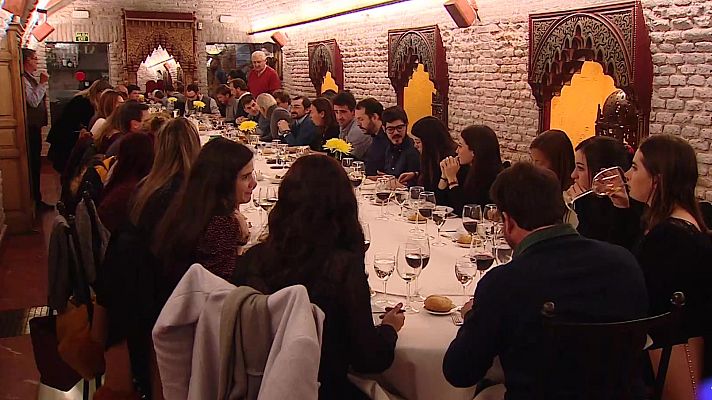 Telediario 1 - Los hosteleros se enfrentan a una Navidad sin comidas ni cenas de empresa