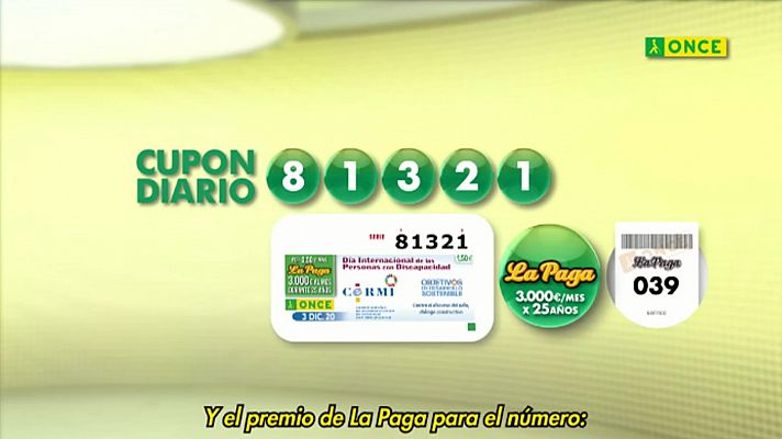 Sorteos ONCE - Sorteo ONCE - 03/12/20