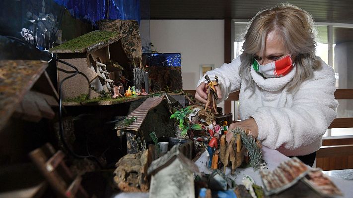 Telediario 1 - Los datos en Italia imponen estrictas medidas en Navidad