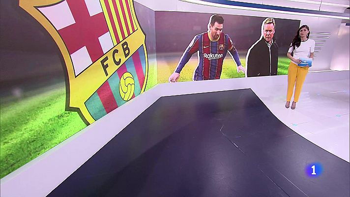 Telediario 1 - Koeman: "Los comentarios del club no ayudan"