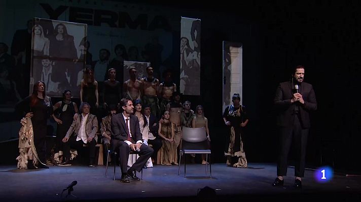 Telediario 1 - El bailarín Rafael Amargo presenta su obra 'Yerma' tras quedar en libertad con cargos