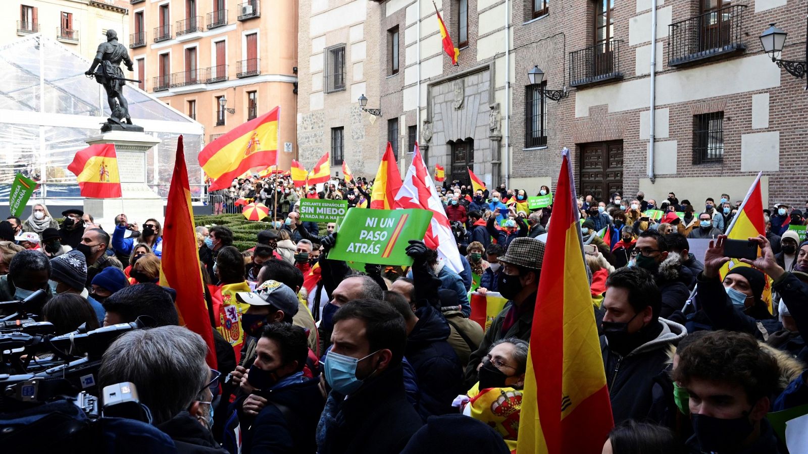 Protestas contra el Gobierno y a favor de la unidad de España