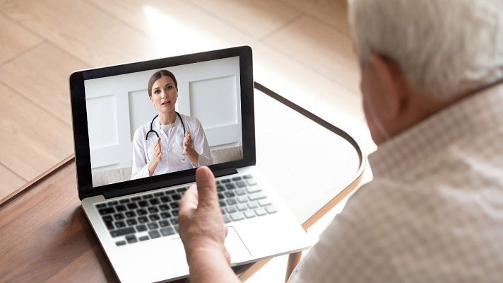 Telediario 1 - Aragón impulsa las videoconsultas médicas en las residencias de mayores