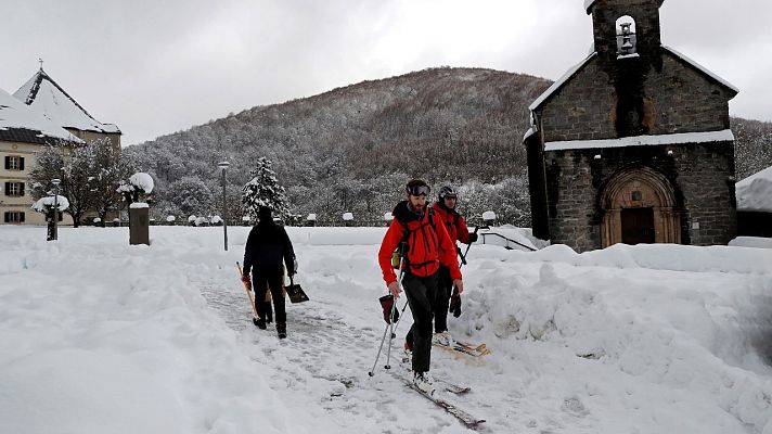 El tiempo - Nevadas en el norte y fuerte viento en Galicia, Cantábrico y Baleares