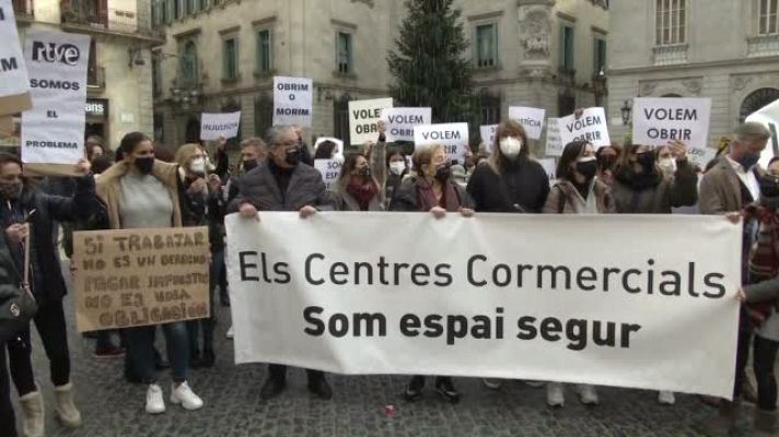 L'Informatiu - Protesta treballadors centres comercials