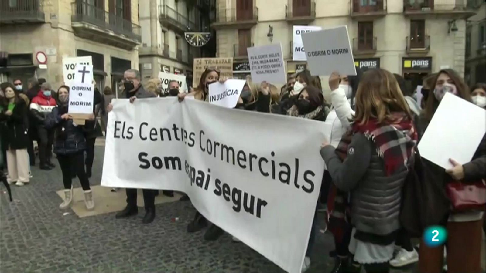 Els centres comercials reclamen l'obertura immediata  | L'informatiu - RTVE Catalunya