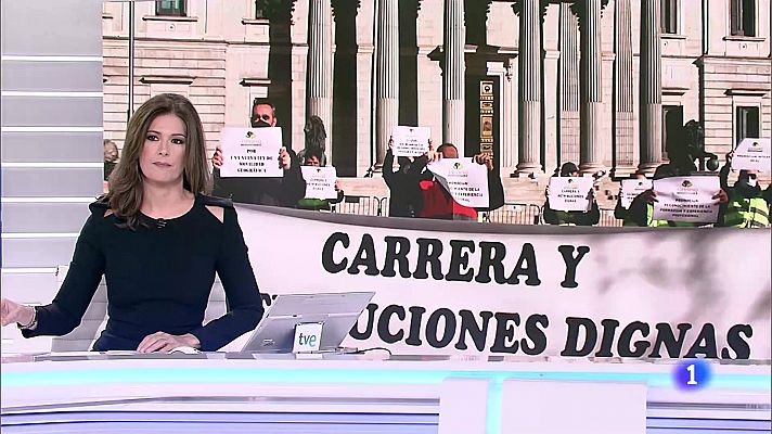 Telediario 1 - Protestas de militares en once ciudades para reclamar mejoras salariales