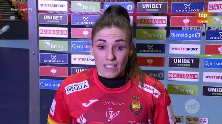 Europeo de balonmano | Carmen Martín: "Ha sido un partido muy complicado desde el inicio"