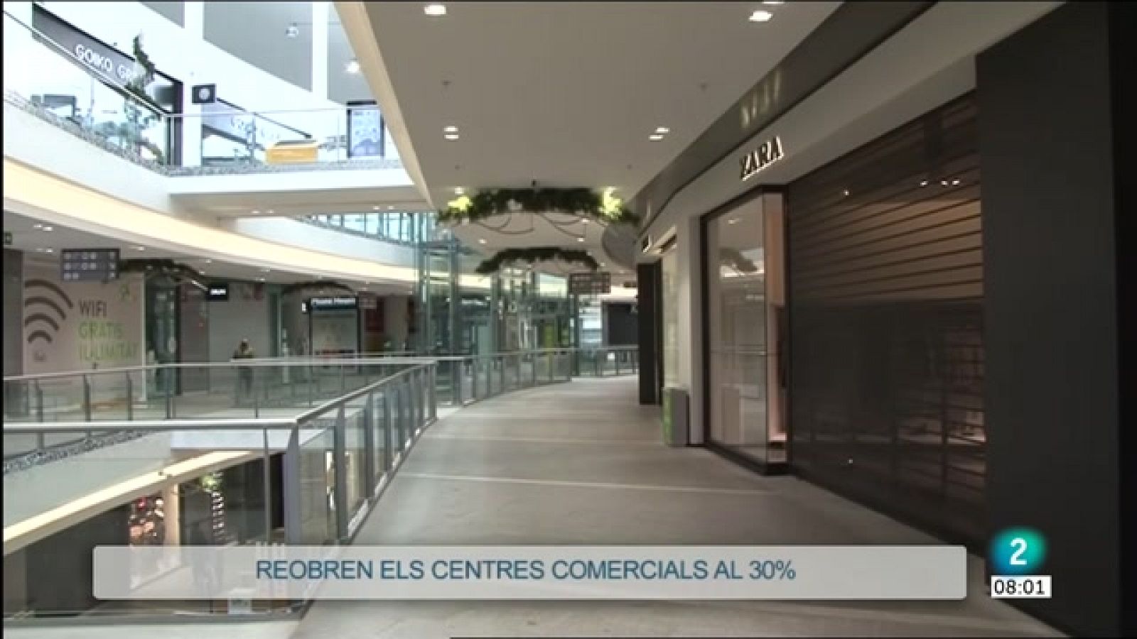 Els centres comercials reobren amb resignació - L'informatiu - RTVE Catalunya