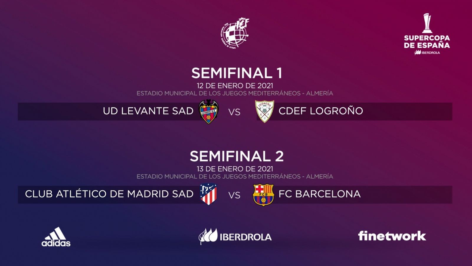 At. Madrid-Barça, duelo en semifinales de la Supercopa de España de fútbol femenino