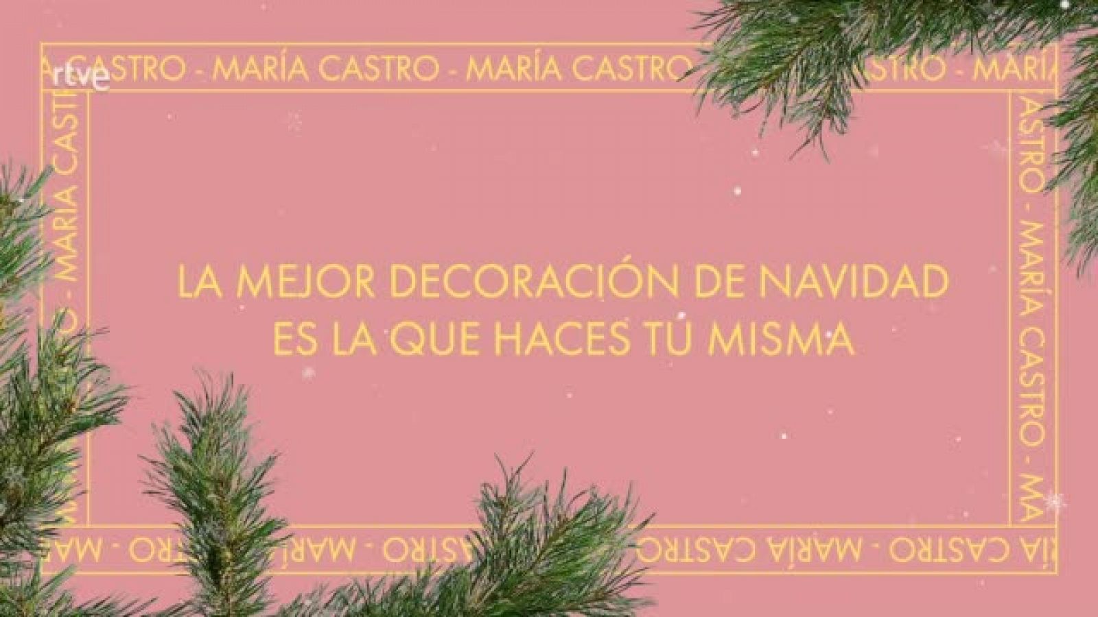 Decora tu casa para Navidad con los consejos de María Castro