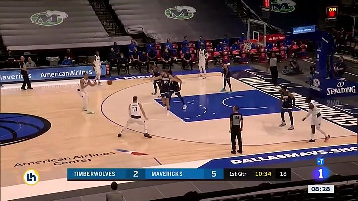 Telediario 1 - Doncic lidera a los Mavericks, pero los Wolves de Ricky y Juancho ganan en la prórroga