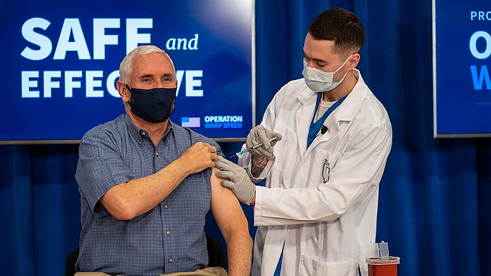 Informativo 24h - El vicepresidente de EE.UU. recibe la vacuna de la COVID-19