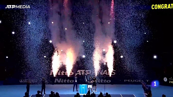 Telediario 1 - El tenis se adapta en 2021 a la estrategia anti COVID-19