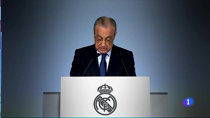 Telediario 1 - Florentino Pérez: "La reforma del fútbol no puede esperar"