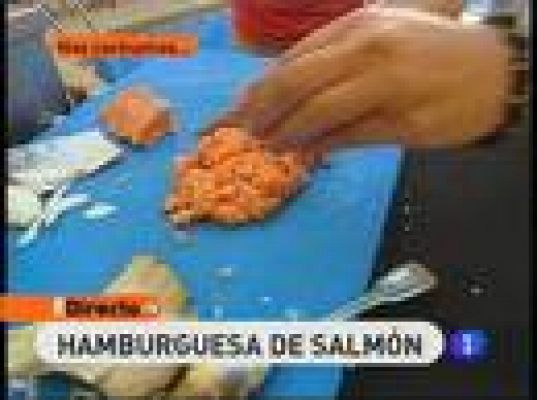Hamburguesa de salmón