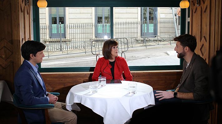 Parlamento - Omar Anguita (PSOE) y Diego Gago (PP)