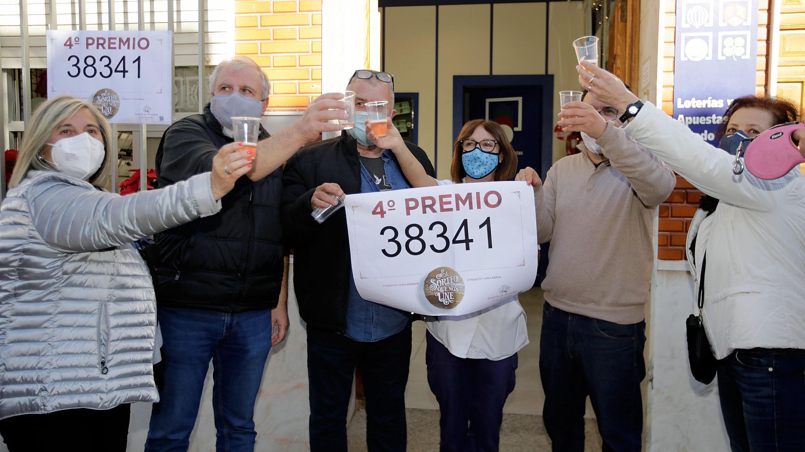 El 38341, el segundo cuarto premio del Gordo de Lotería de Navidad 2020