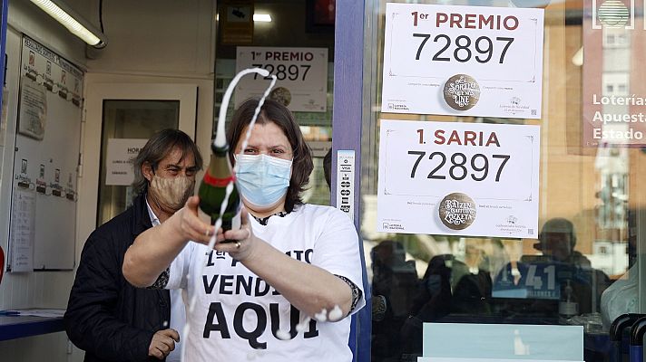 Lotería de Navidad - Vídeo del Gordo, el 72.897 es el primer premio de la Lotería de Navidad de 2020