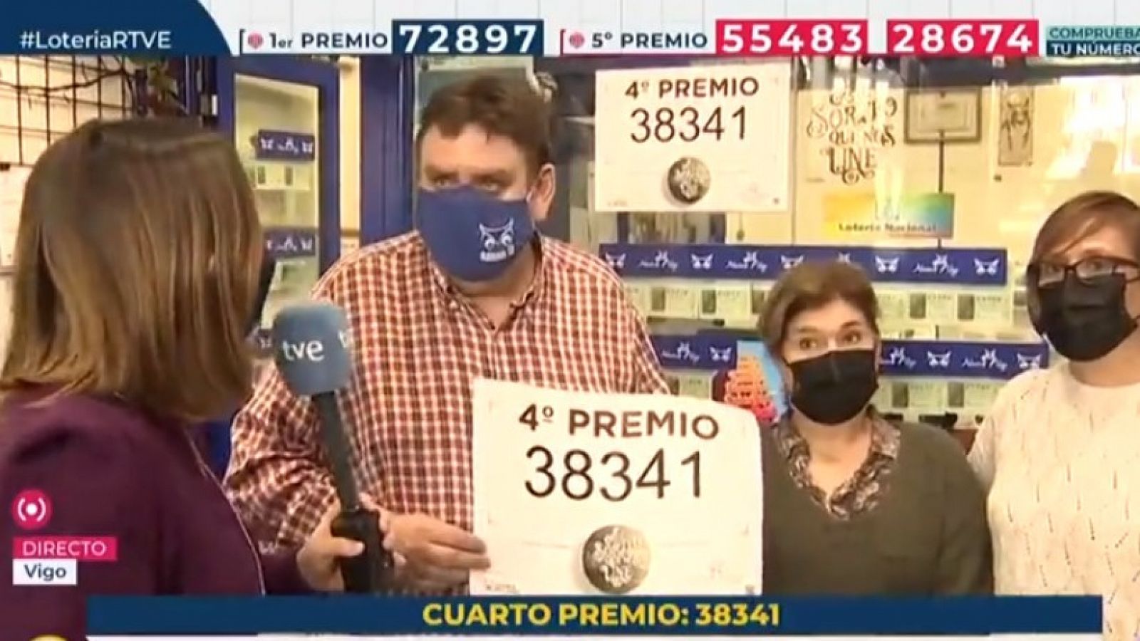 La Lotería en Vigo: un cuarto premio que sabe a 'Gordo'