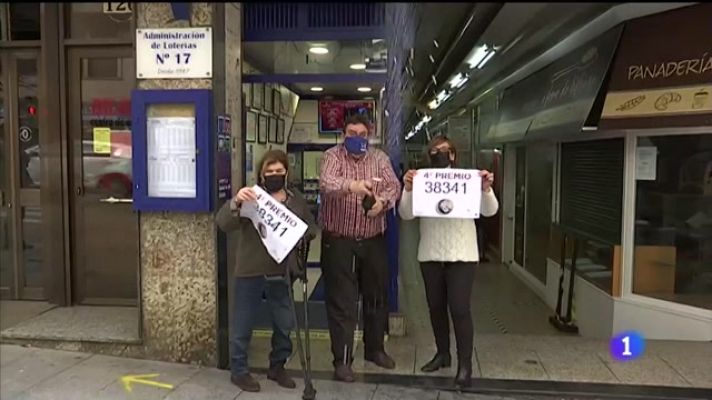 Telexornal - Galicia - A Lotería de Nadal deixa máis de 20 millóns en premios en Galicia