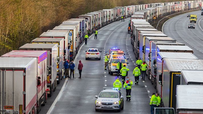 Telediario 1 - Reapertura del Canal de la Mancha