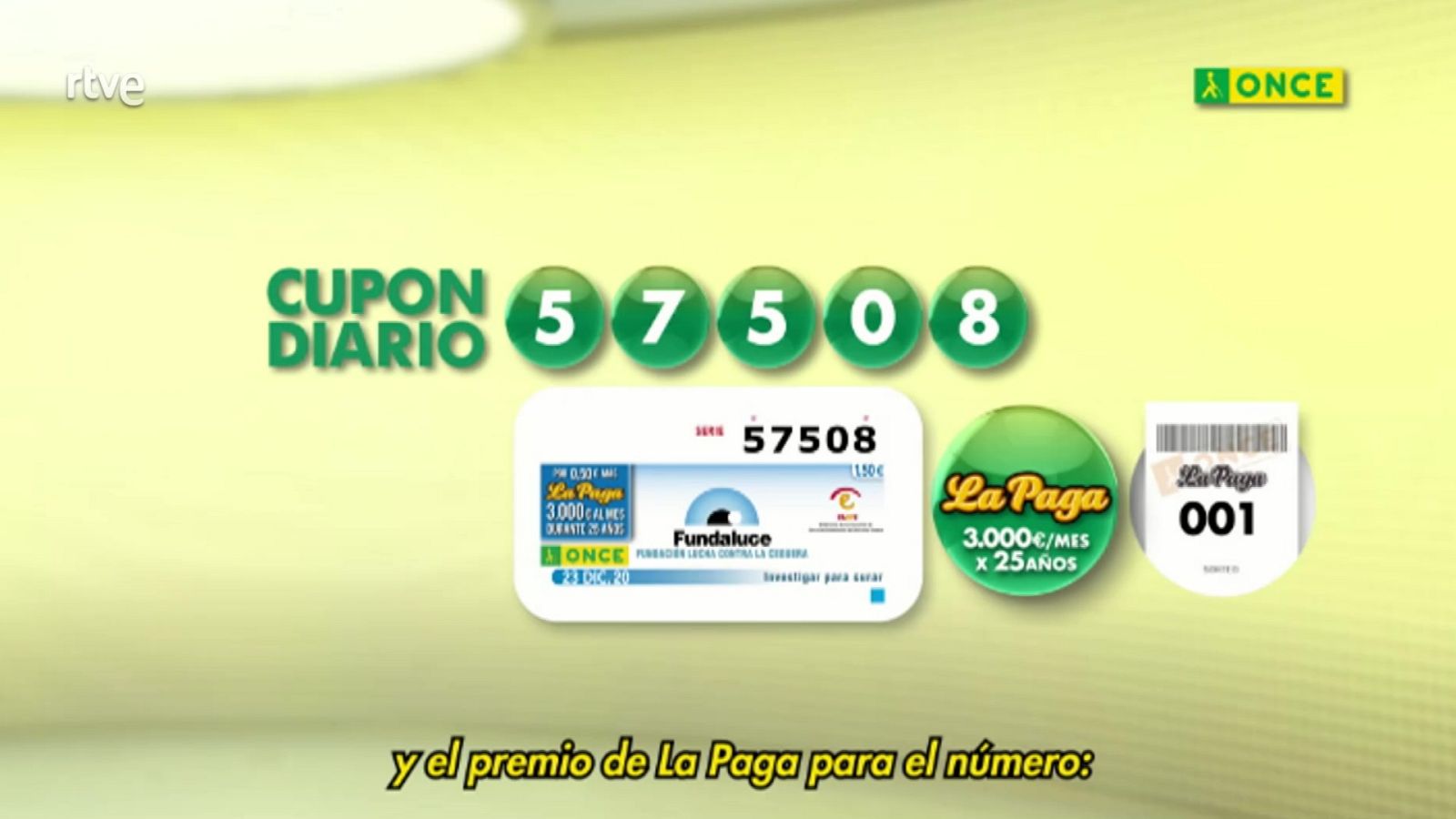Sorteo ONCE - 23/12/20 - ver ahora