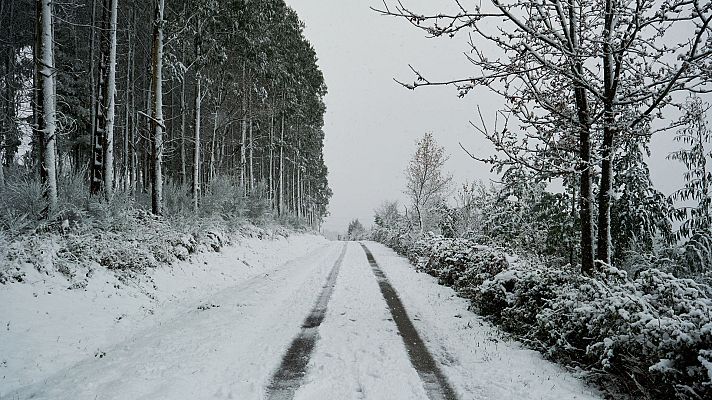 El tiempo - Nevadas y viento fuerte en el extremo norte peninsular
