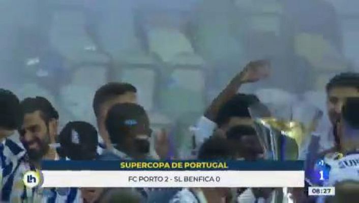 Telediario 1 - El Oporto se lleva la Supercopa de Portugal ante el Benfica