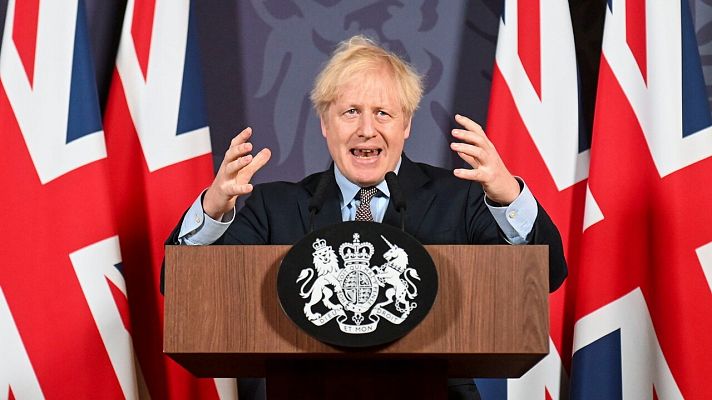 Telediario 1 - Johnson se congratula por un acuerdo del Brexit que devuelve la "independencia" a Reino Unido