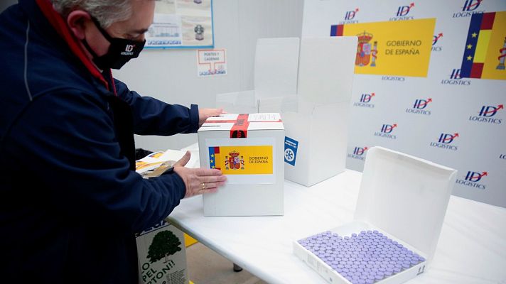 Telediario 1 - Las primeras vacunas contra el coronavirus ya están en España