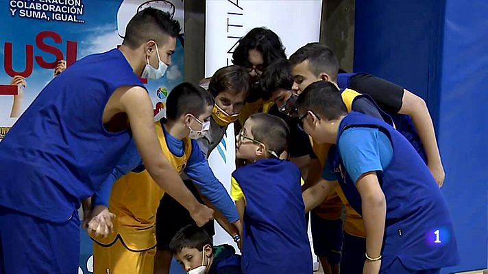 Telediario 1 - Así son los jugadorazos del Gran Canaria Basket más solidario