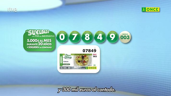 Sorteos ONCE - Sorteo ONCE - 26/12/20